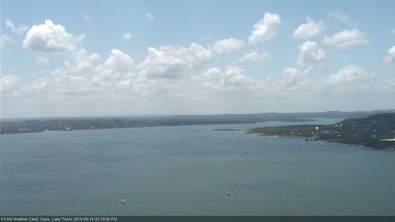 Lake Travis webcam, June 16, 2019 1:20 PM CT