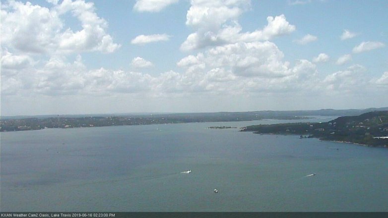 Lake Travis webcam, June 16, 2019 1:25 PM CT