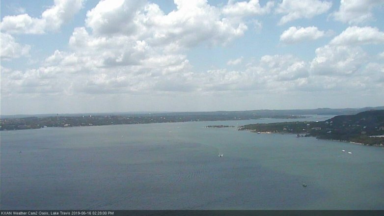 Lake Travis webcam, June 16, 2019 1:30 PM CT