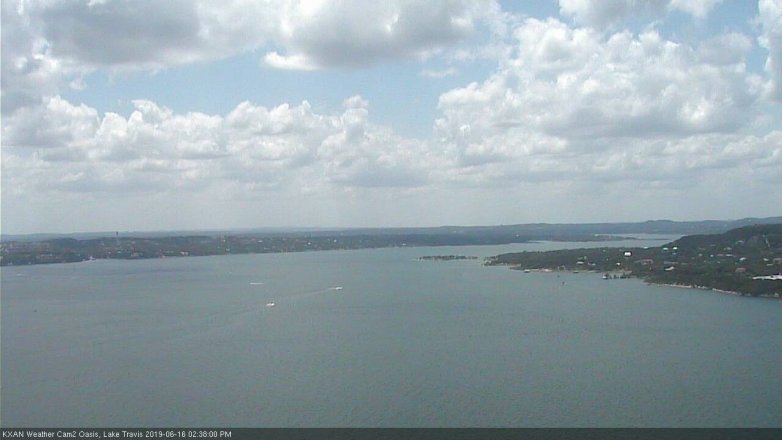 Lake Travis webcam, June 16, 2019 1:40 PM CT