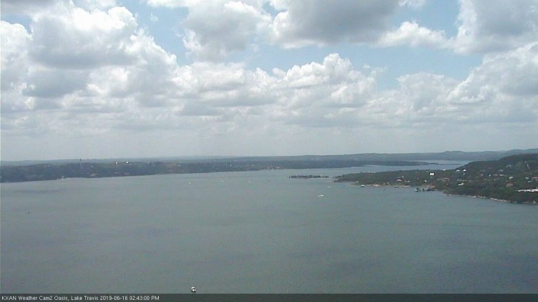Lake Travis webcam, June 16, 2019 1:45 PM CT