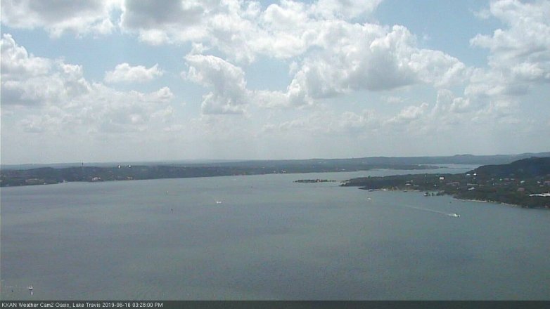 Lake Travis webcam, June 16, 2019 2:30 PM CT