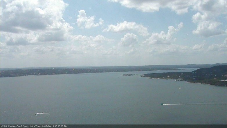 Lake Travis webcam, June 16, 2019 2:35 PM CT