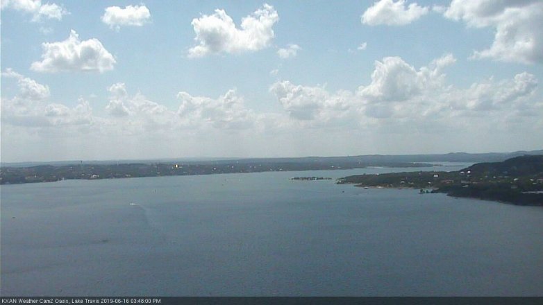 Lake Travis webcam, June 16, 2019 2:50 PM CT