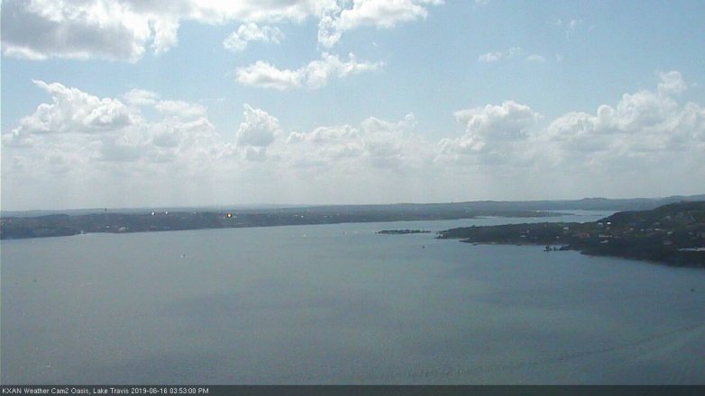Lake Travis webcam, June 16, 2019 2:55 PM CT