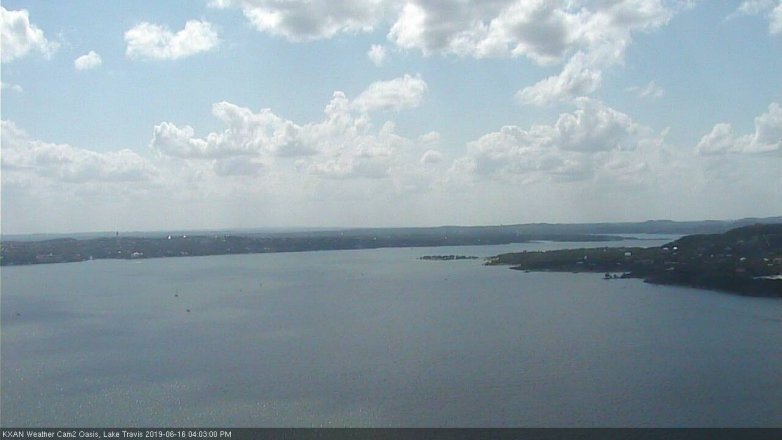 Lake Travis webcam, June 16, 2019 3:05 PM CT