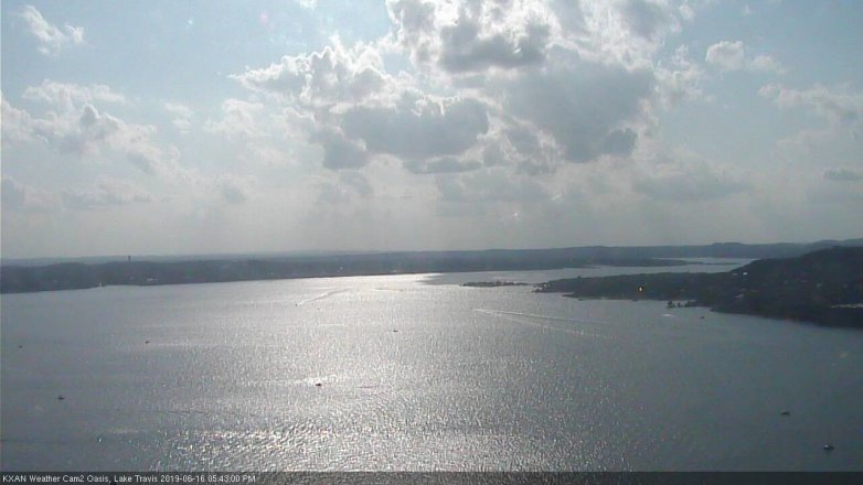 Lake Travis webcam, June 16, 2019 4:45 PM CT