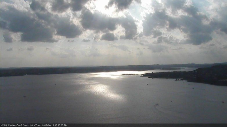 Lake Travis webcam, June 16, 2019 5:40 PM CT