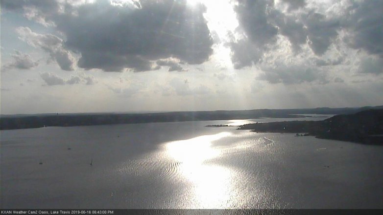 Lake Travis webcam, June 16, 2019 5:45 PM CT