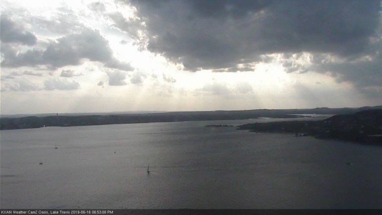 Lake Travis webcam, June 16, 2019 5:55 PM CT