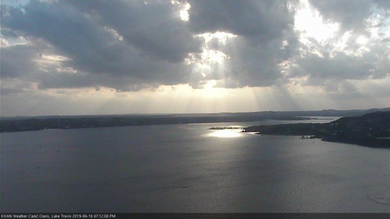 Lake Travis webcam, June 16, 2019 6:15 PM CT