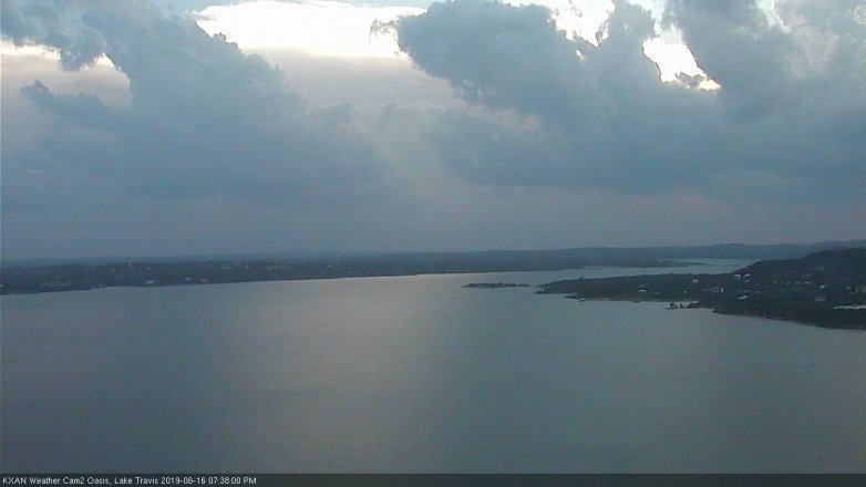 Lake Travis webcam, June 16, 2019 6:40 PM CT
