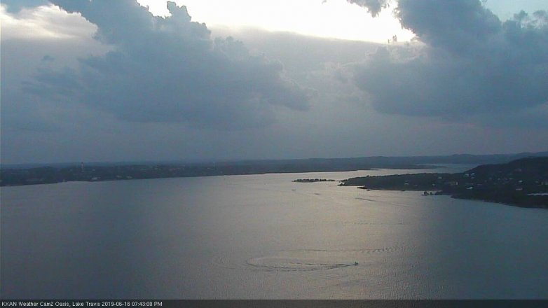 Lake Travis webcam, June 16, 2019 6:45 PM CT