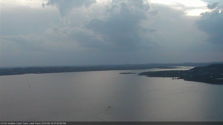 Lake Travis webcam, June 16, 2019 6:55 PM CT