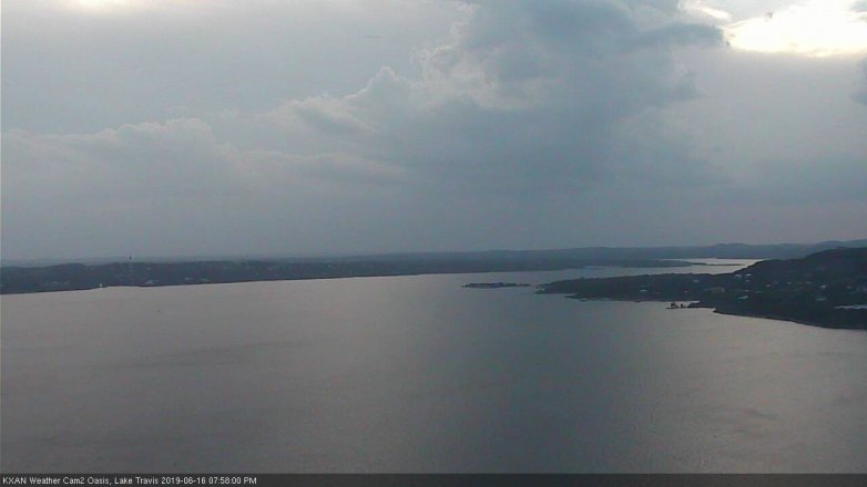 Lake Travis webcam, June 16, 2019 7:00 PM CT
