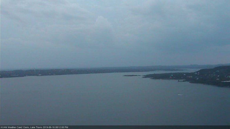 Lake Travis webcam, June 16, 2019 7:15 PM CT