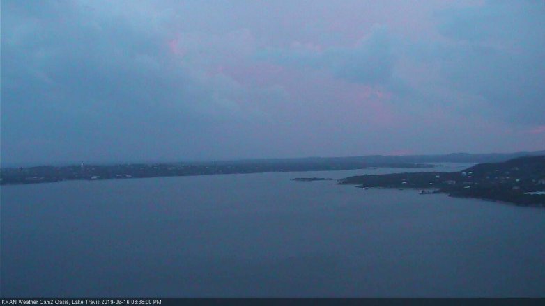 Lake Travis webcam, June 16, 2019 7:40 PM CT
