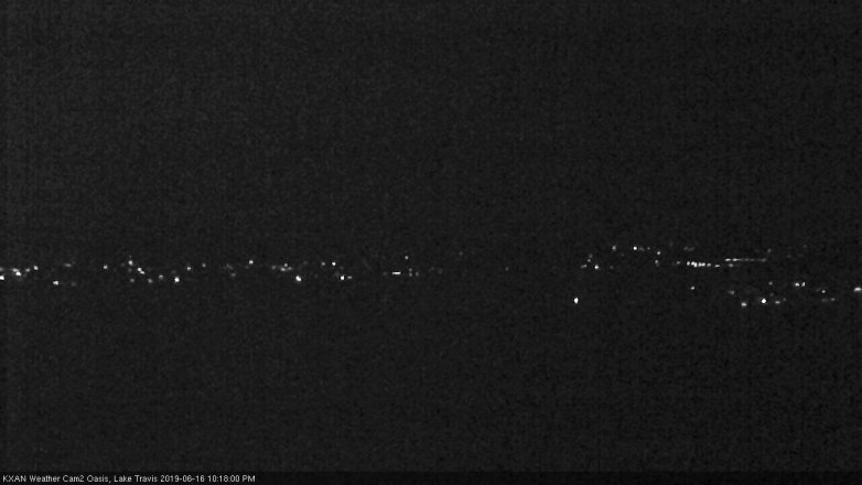 Lake Travis webcam, June 16, 2019 9:20 PM CT