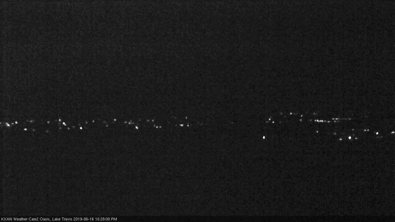 Lake Travis webcam, June 16, 2019 9:30 PM CT