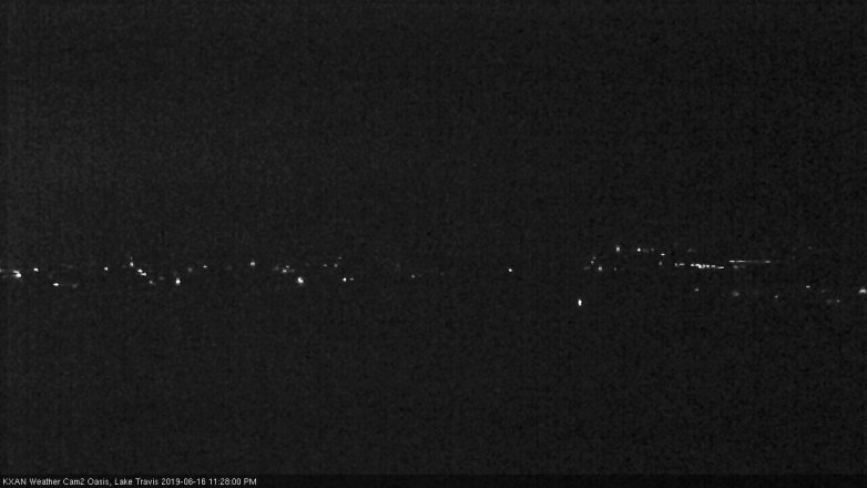 Lake Travis webcam, June 16, 2019 10:30 PM CT