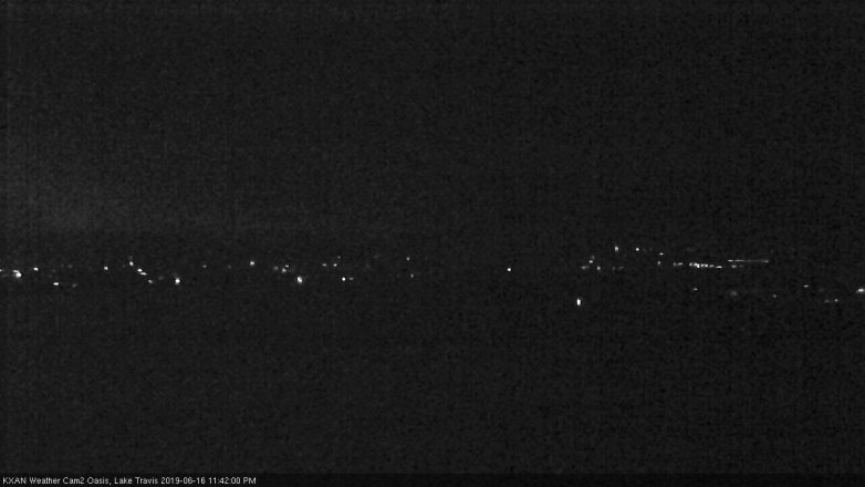 Lake Travis webcam, June 16, 2019 10:45 PM CT