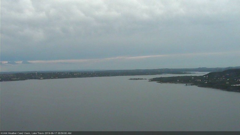 Lake Travis webcam, June 17, 2019 9:00 AM CT