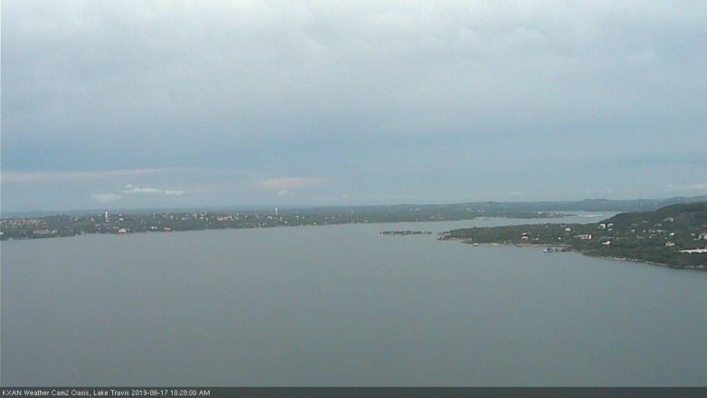 Lake Travis webcam, June 17, 2019 9:30 AM CT