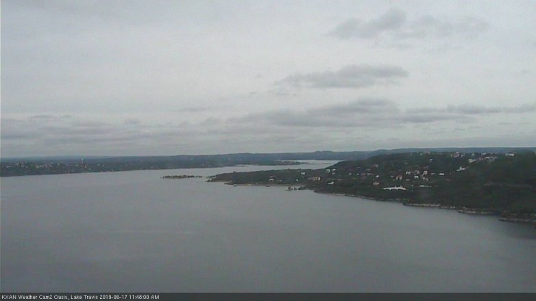 Lake Travis webcam, June 17, 2019 10:50 AM CT
