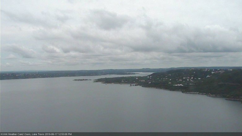 Lake Travis webcam, June 17, 2019 11:55 AM CT