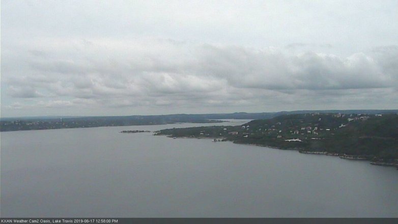 Lake Travis webcam, June 17, 2019 12:00 PM CT