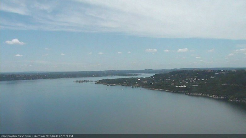 Lake Travis webcam, June 17, 2019 1:30 PM CT