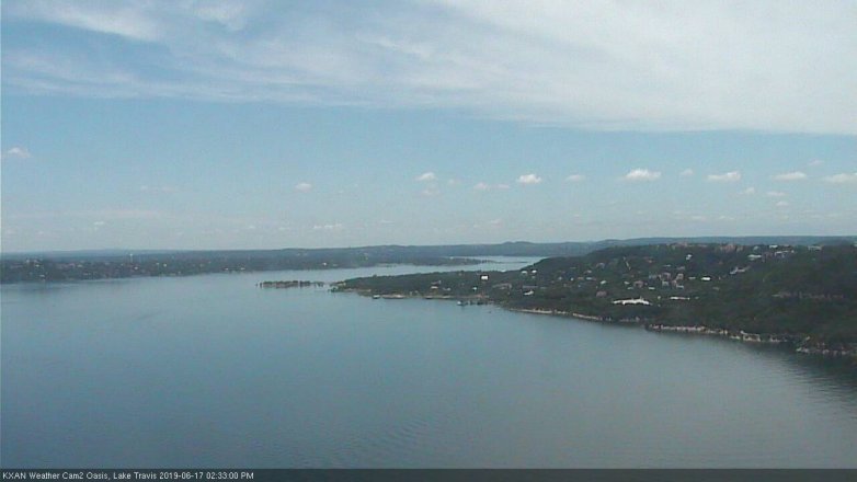 Lake Travis webcam, June 17, 2019 1:35 PM CT