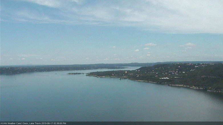 Lake Travis webcam, June 17, 2019 1:40 PM CT