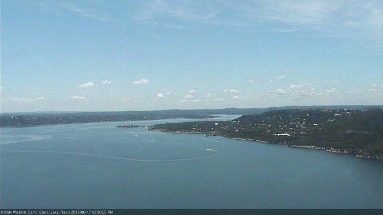 Lake Travis webcam, June 17, 2019 2:00 PM CT
