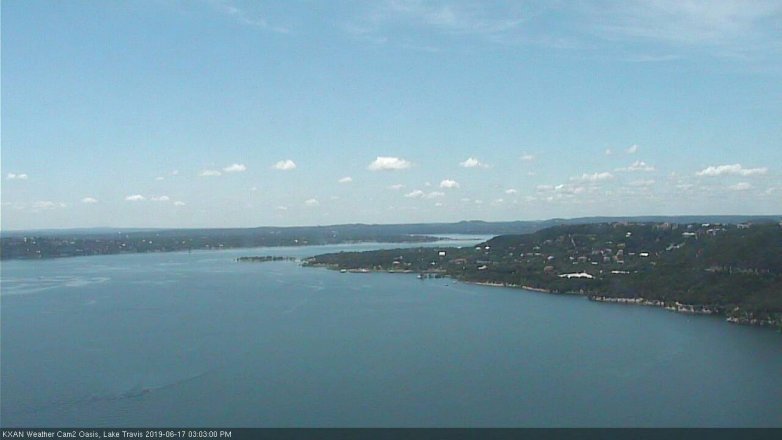 Lake Travis webcam, June 17, 2019 2:05 PM CT