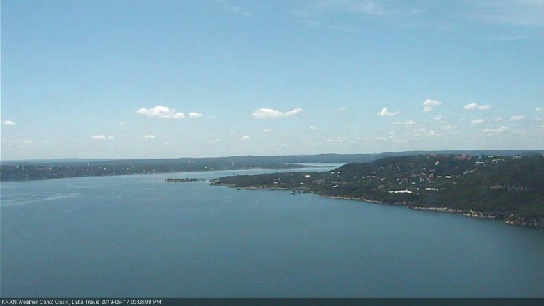 Lake Travis webcam, June 17, 2019 2:10 PM CT