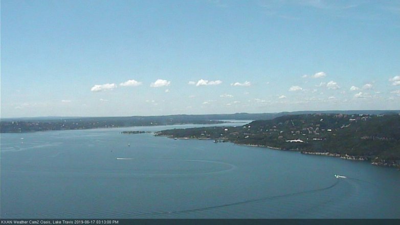 Lake Travis webcam, June 17, 2019 2:15 PM CT