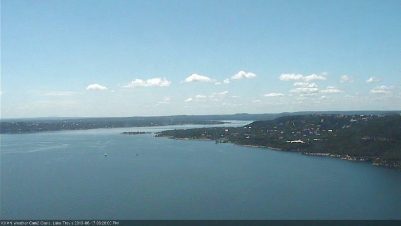 Lake Travis webcam, June 17, 2019 2:30 PM CT