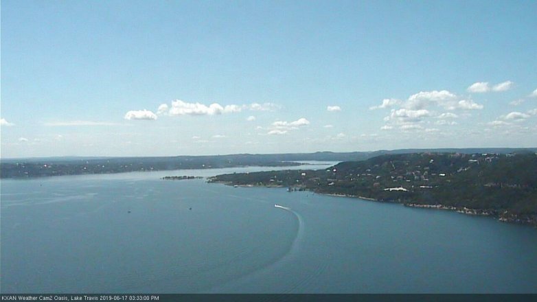 Lake Travis webcam, June 17, 2019 2:35 PM CT
