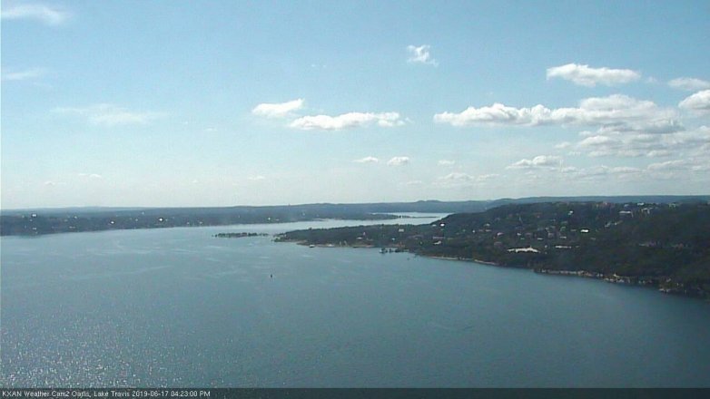 Lake Travis webcam, June 17, 2019 3:25 PM CT