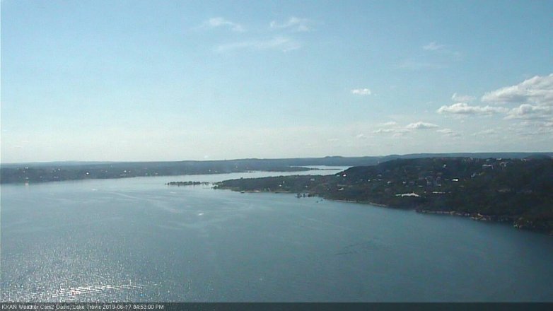 Lake Travis webcam, June 17, 2019 3:55 PM CT
