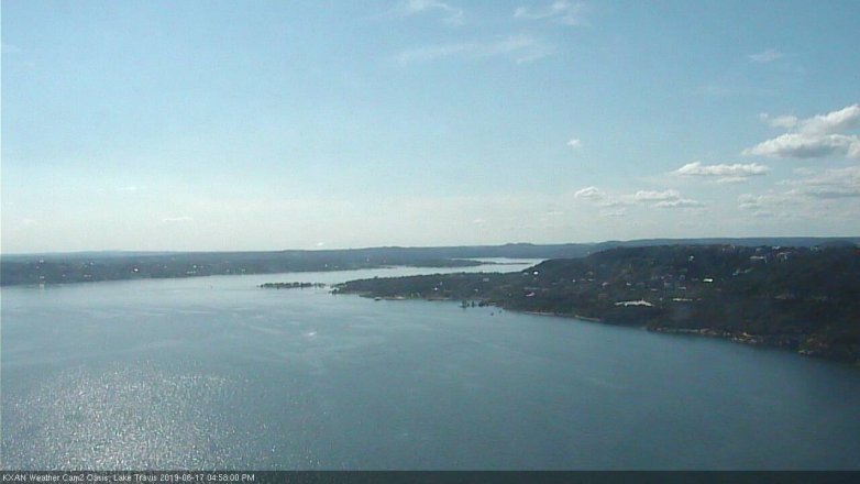 Lake Travis webcam, June 17, 2019 4:00 PM CT
