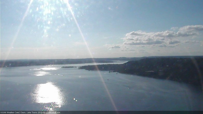 Lake Travis webcam, June 17, 2019 5:25 PM CT