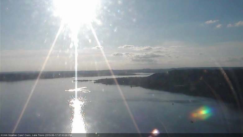 Lake Travis webcam, June 17, 2019 6:05 PM CT