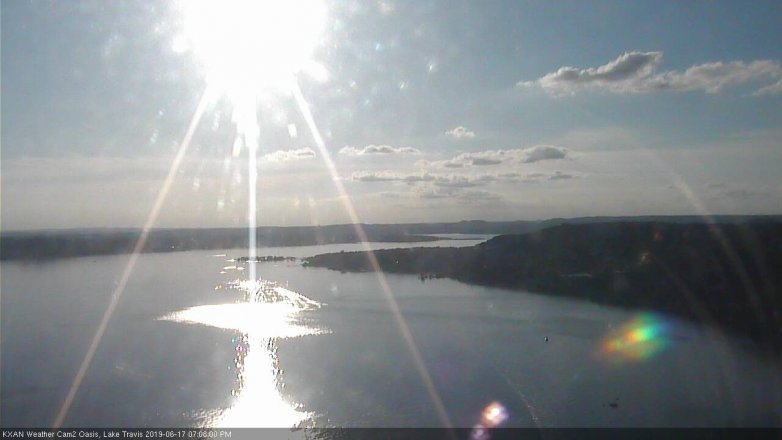 Lake Travis webcam, June 17, 2019 6:10 PM CT