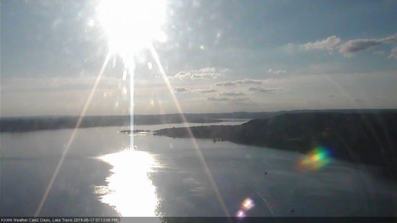 Lake Travis webcam, June 17, 2019 6:15 PM CT