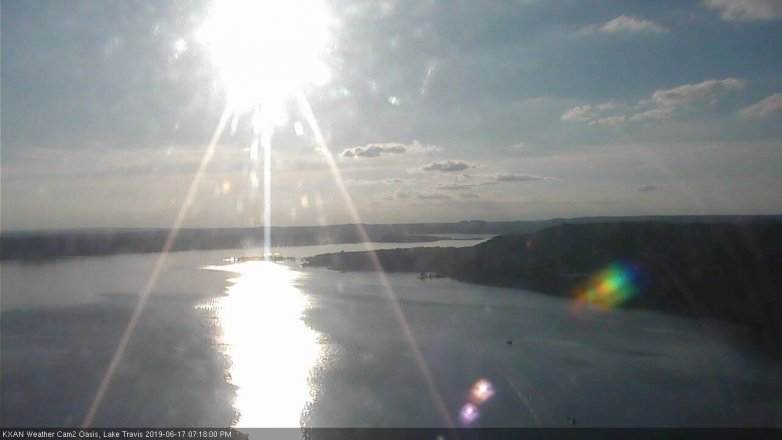 Lake Travis webcam, June 17, 2019 6:20 PM CT