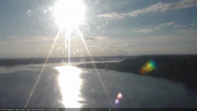 Lake Travis webcam, June 17, 2019 6:25 PM CT