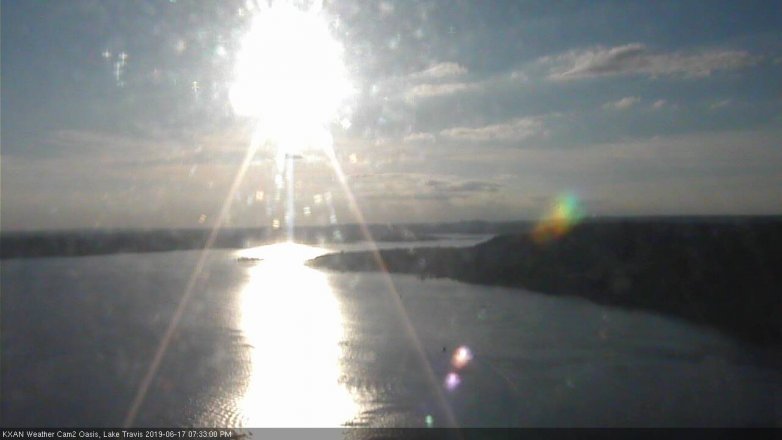 Lake Travis webcam, June 17, 2019 6:35 PM CT