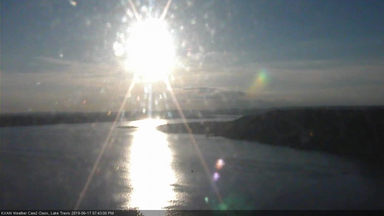 Lake Travis webcam, June 17, 2019 6:45 PM CT